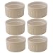 Mrs. Anderson’s Baking Ceramic 6-Ounce Souffle Dish, Wheat, Set of 6