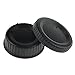 Rear Lens Cap and Camera Body Cover Cap for NIKON DSLR Cameras Nikon Df, D7100, D7000, D5200, D5300, D3300, D5100, D3200, D3100, D800, 810, D700, D600, D610, D300S, D90, D750, D7200 Digital SLR Camera