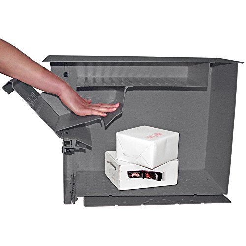 Image of Mail Boss 7205 Package Master Curbside Locking Security Mailbox | Granite 21.5 x 12 x 16.5 inches