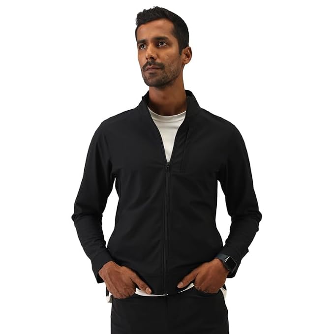 BlissClub Men’s Legendary Jacket for Men AeroFlex Fabric Wrinkle-Resistant 7 Functional Pockets Lightweight Everyday Casual Wear for Men