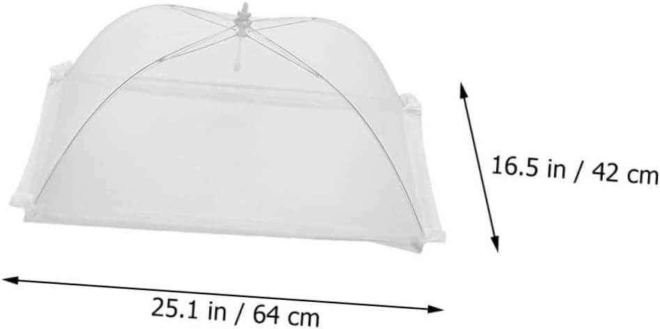 2pcs Mesh Food Cover Mosquito Fly Protector Reusable Steak Protector Kitchen Outdoor Use Party Fly Food Covers