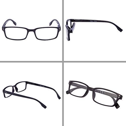 Image of Eyekepper Reading Glasses Women - 4 Pack Comfort Readers Men（2Tortoise-2Black，+1.50）