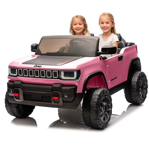 Garvee 24v Licensed Kids Ride on Car, 2 Seater Electric Truck for Big Kids with Parent Remote...