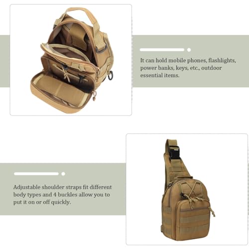Bolsa de pecho resistente con 4 hebillas para acampada libre 6