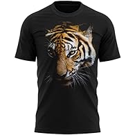 Tiger Head T Shirt - Graphic Print Animal Scary Tiger Face Gifts For Him - Tiger Birthday Present Idea, Mens A great t shirt to wear to show your love and interest in tigers These graphic print t shirts are great to wear on all occasions. With the co...