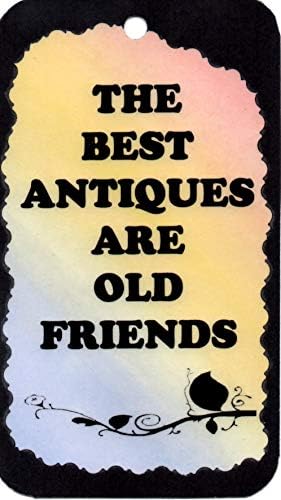 Set of 2 Friendship 3 1/2" x 6" Kitchen Decor Signs/Plaques/Magnets Sayings 2075 Best Antiques Old Friends 5104 Love is Friendship Set to Music Thank You Love Birthday Valentines Day House Warming image 5