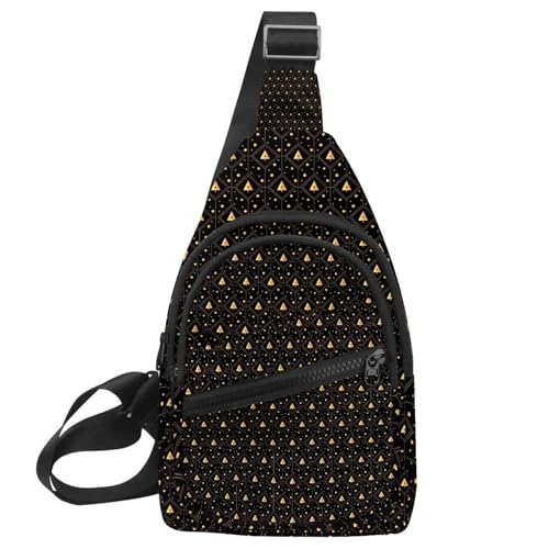 Mochila cruzada de 30x18x4cm para hombre y mujer, bolso de hombro ligero con diseño navideño