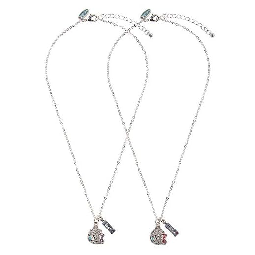 Me to You g01j0060 kristall tatuering teddy bästa vän halsband set