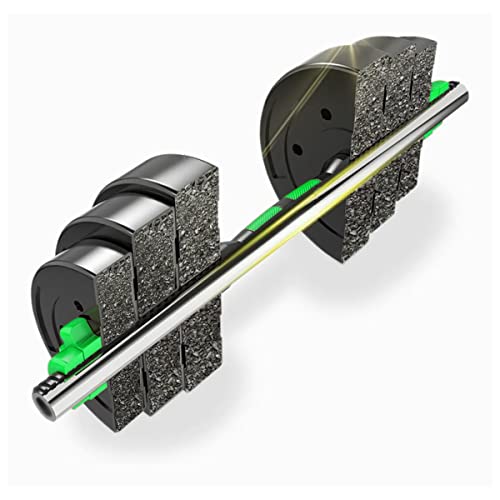 Jogo de Halteres 10kg verde aço emborrachado kit para crossfit treino pesado