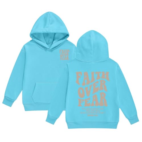 Sweat-shirt à capuche fille bleu ciel 3-4 ans avec poche kangourou