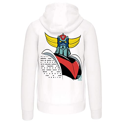 Sweat zippé Goldorak molleton gratté chaud avec capuche homme