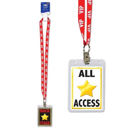 Novelties Direct VIP Party Pass and Lanyard