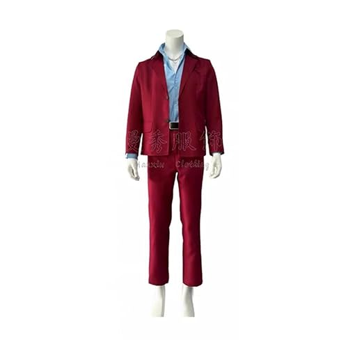 Cosplay Kasuga Ichiban Costume Outfit Halloween Carnival cos daily Dress costume Red suit - Male L