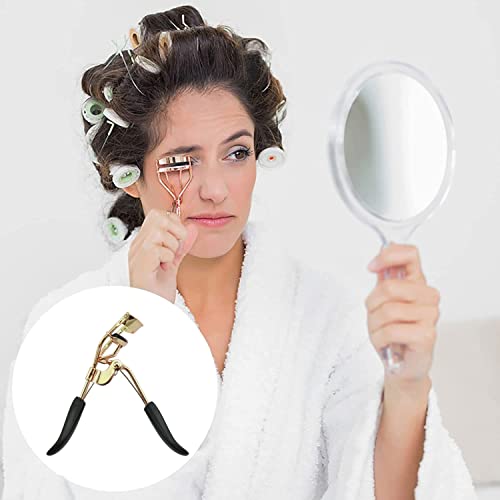 Stainless Steel Eyelash Curler With 5 Silicone Refill Pads Pinch Pain-Free Suitable For Any Eye Shapes And Sizes (Gold) #TOP4