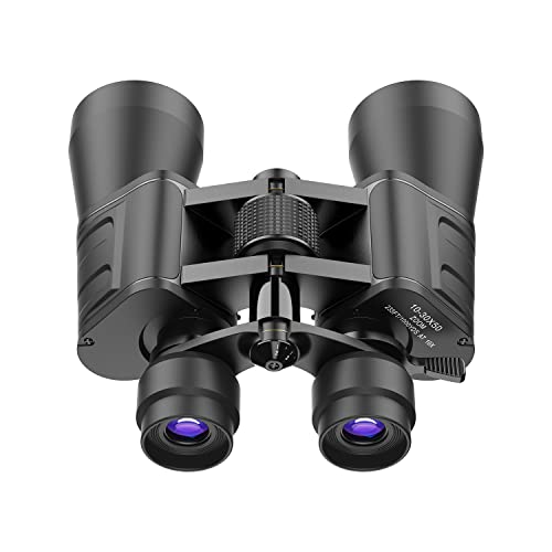 APEXEL 10-30x50 óptico Zoom Prismáticos Rendimiento para Adultos y Niños,Visión Nocturna, Impermeables, Lente BK7 Prism/FMC, Binoculares Prismaticos HD para Observación de Aves, Conciertos