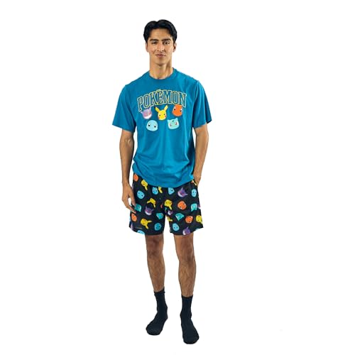 Pokemon Men's Short-Sleeve Tee and Sleep Shorts Set