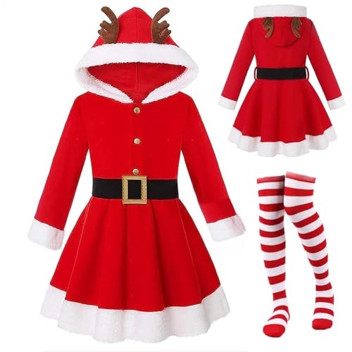 Robe de Père Noël pour filles fini les costumes qui grattent pour le spectacle de Noël
