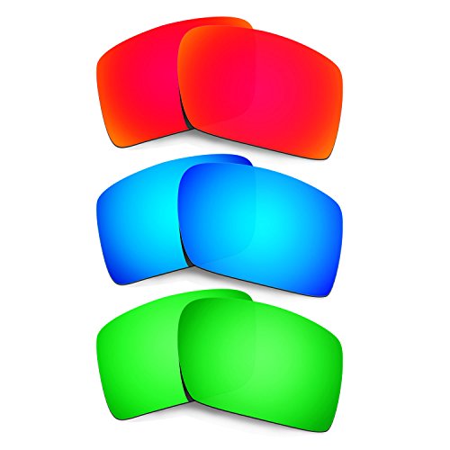 Verre Oakley Eyepatch 2 de rechange de couleur rouge bleu ou vert émeraude