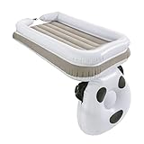 【Dormir sano y salvo】 El colchón de aire para automóvil disfruta de la tranquilidad de saber que su pequeño no se volteará ni se caerá accidentalmente mientras duerme. Con parachoques protectores en ambos lados, su hijo permanece seguro en todo momento. Además, ¡la construcción no contiene BPA ni ftalatos!