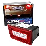 iJDMTOY Red Lens 3-In-1 LED Rear Fog Light Kit For 11-up Subaru Impreza WRX/STi, Functions as Tail Lamp, Brake Lamp, Backup Reverse Light (Includes Wire Harness & Mounting Bracket)