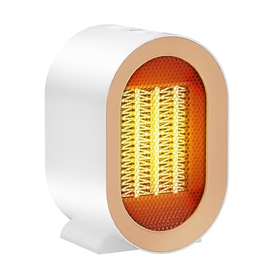 Calefactor Baño, Calefactor Bajo Consumo 1200w Calentador CeráMico Silencioso ProteccióN Antivuelco Y Contra Sobrecalentamiento Calefactor Electrico 2 Niveles De Calor (Blanco)