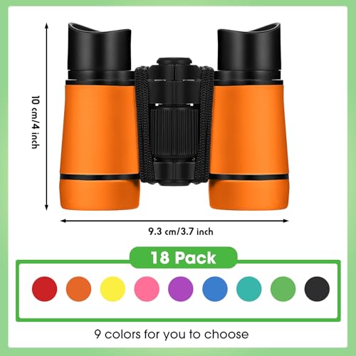 Binoculares compactos para niños 18 pack, 4x30 mm miniatura 3