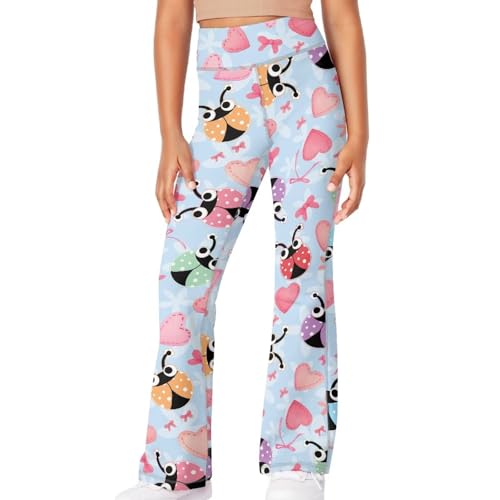 Flare Leggings Workout Yoga Pants for Girls Kids Size 5-14 Years Old3