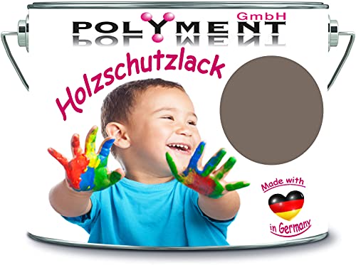 Polyment GmbH - Vernice protettiva per legno, resistente alle intemperie, protezione a lungo termine dagli agenti atmosferici, colore protettivo per legno RAL 7006 Beigegrau//Polyment GmbH
