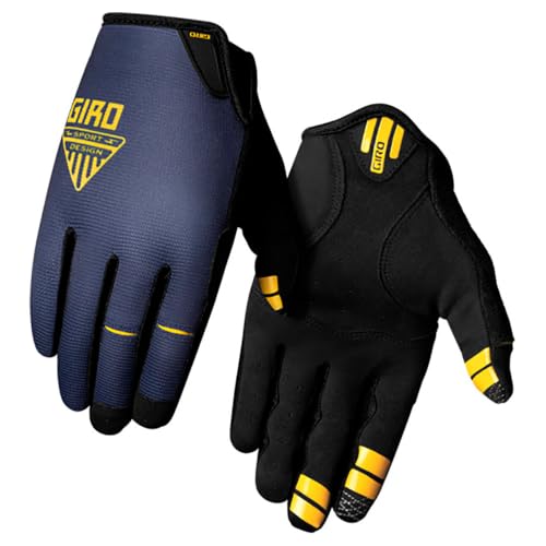 Giro DND Men Mountain Cycling Gloves - Dark Shark/Spectra Yellow, (2024) Large