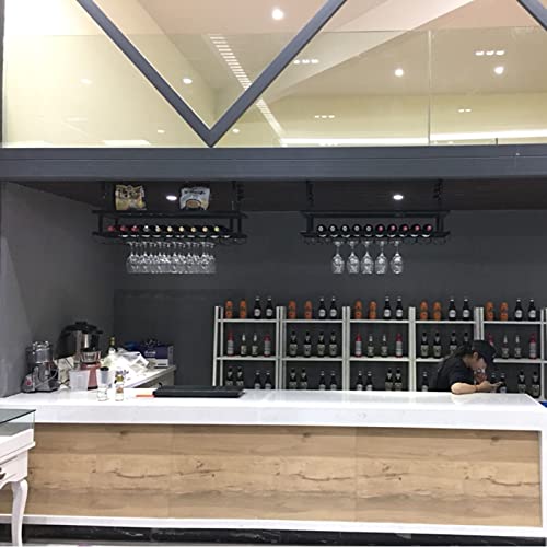 Support à verres à vin de plafond pour libérer vos plans de travail encombrés - 6