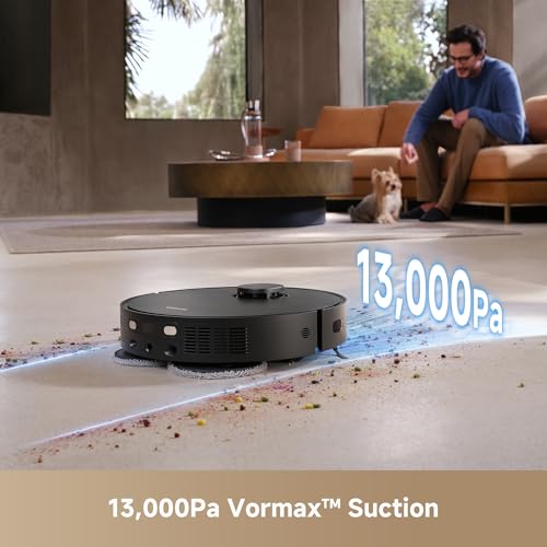 Image of DREAME L40s Ultra CE Robot Vacuum and Mop Combo with Self-Emptying Dock, 13,000Pa Suction, Mop Self-Cleaning and Auto-Raising, Ultrasonic Carpet Sensing, Ideal for Pet Hair, Carpet and Hard Floors