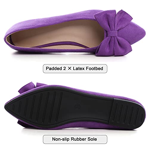 Image of Dear Time Women's Ballet Flats Dress Ballet Shoes Slip on for Office Work Comfortable Shoes