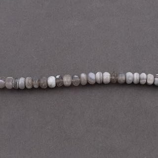 Beads Gemstone 1 Strand Natural Bolder Opal Faceted Rondelles Briolettes - Boulder Opal Roundelle Beads 8mm-9mm 8 Inches Code-HIGH-12081