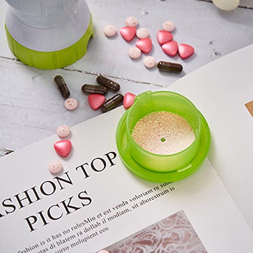 Triturador de Remédios Caixa de Moagem Comprimidos Portáteis Cortador de pó Fino Moedor Estojo de Ar