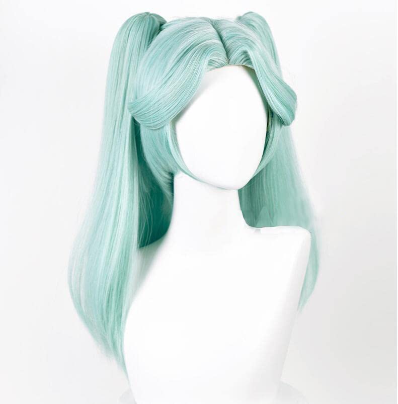 osseoca Rebecca cos wig cyanShort body and tiger mouth clip double ponytail 57cm (Rebecca tiger mouth clip double ponytail)