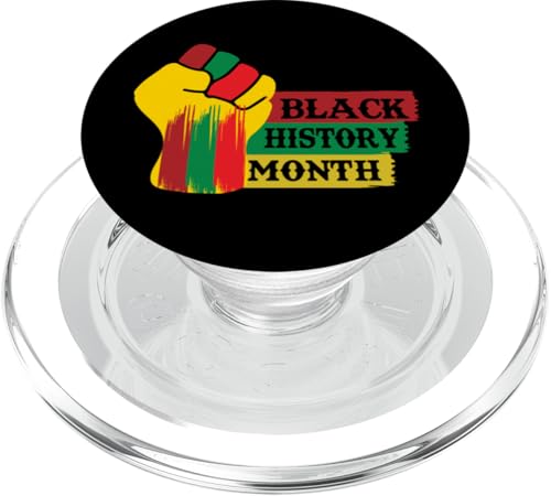 Orgullo de empoderamiento del puño del mes de la historia PopSockets PopGrip para MagSafe