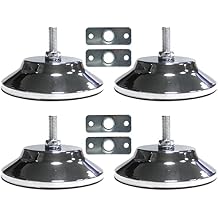 Billiard Table Leg Levelers, 4 PCS Pool Table Leg Levelers with Adjustable Height, Heavy Duty Table Leveling Feet Metal Table Leveling Risers for Billiard Tables, Soccer Tables