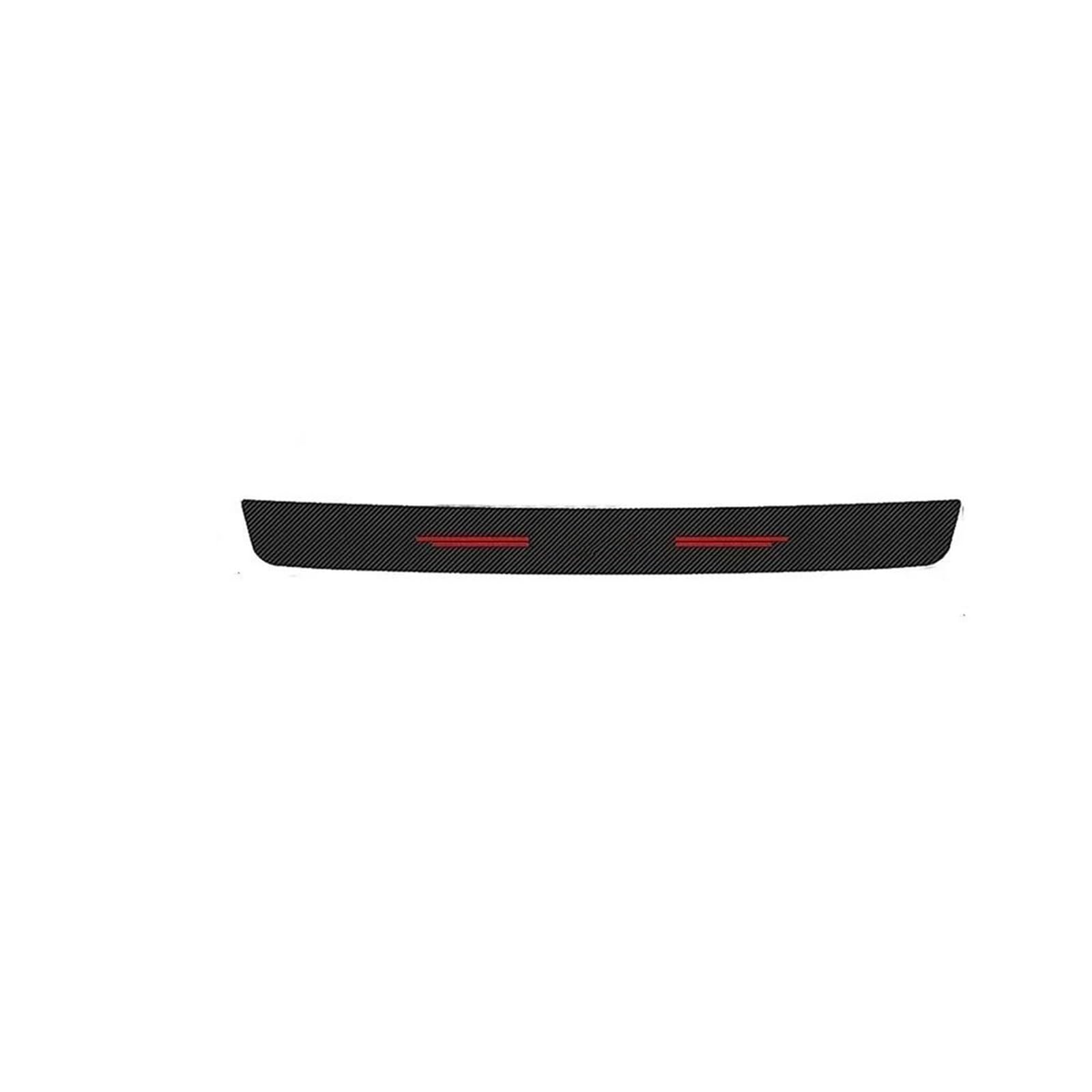 for VW for Passat Carbon Fiber Accessories Car Doorsill Stickers Protect Film Threshold Bumper Strip Scuff Plate Decals(Trunk 1pc 1)