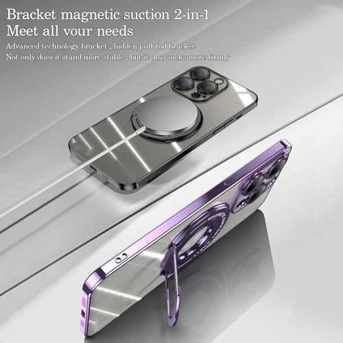 Coque iPhone 13 Pro Max transparente MagSafe avec anneau de support