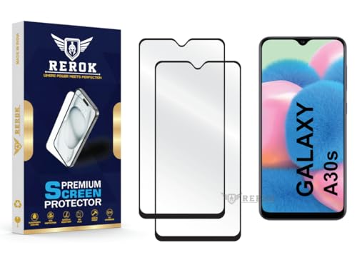Image of Gorilla Tempered Glass Screen Protector Compatible with Samsung Galaxy A30s [Pack of 2] | Edge-to-Edge, Bubble-Free, Case Friendly, Easy Installation Kit