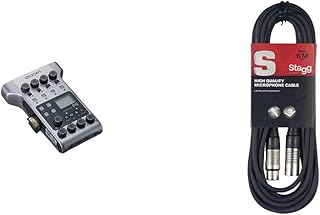 Zoom P4 PodTrak - Podcasting Mixer and Interface & Stagg SMC6 6 metre standard microphone cable