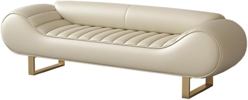 Modern Light Luxury High-end Bedside Stool Master Bedroom Bedside Couch Cloakroom for Clothes Long Sofa Bench DecorativeBeige,Large