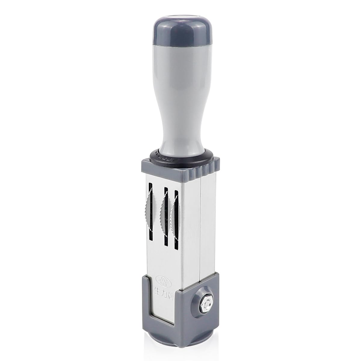 Portable Number & Time Stamp - Small Round Plastic Handheld Business Date & Year/Month/Day Stamp - 21MM