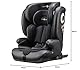 Cozy N Safe Hudson i-Size Kinderautositz (76-150cm) | ca. 15 Monate - 12 Jahre | ISOFIX und Top-Tether | Waschbarer Memory-Schaum | ECE-Zertifikat R129 | Schwarz