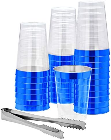 48 Blue Rimmed Plastic...