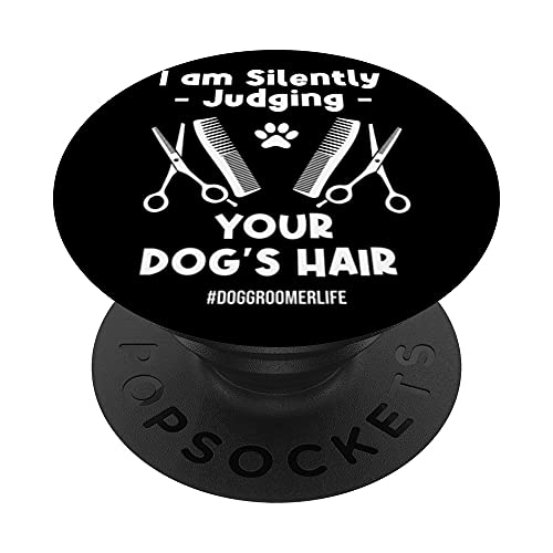 Giudicare il cane toelettatura dei capelli dell'animale domestico governare il proprietario del cane amante PopSockets PopGrip Intercambiabile