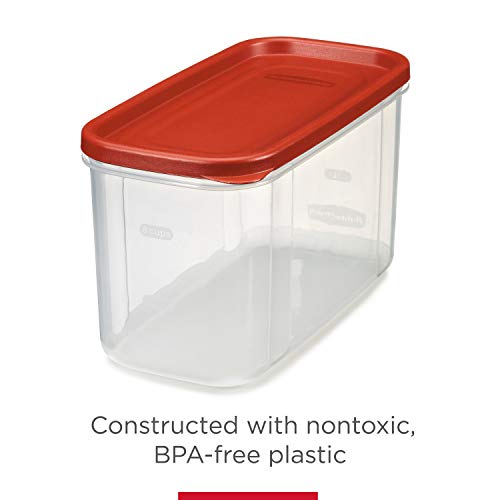 Rubbermaid Premium Modular Food Lids, Cereal Keeper, 2-Pack, 18-Cup Stacking, Space Saving Plastic Storage Containers, Clear #TOP5