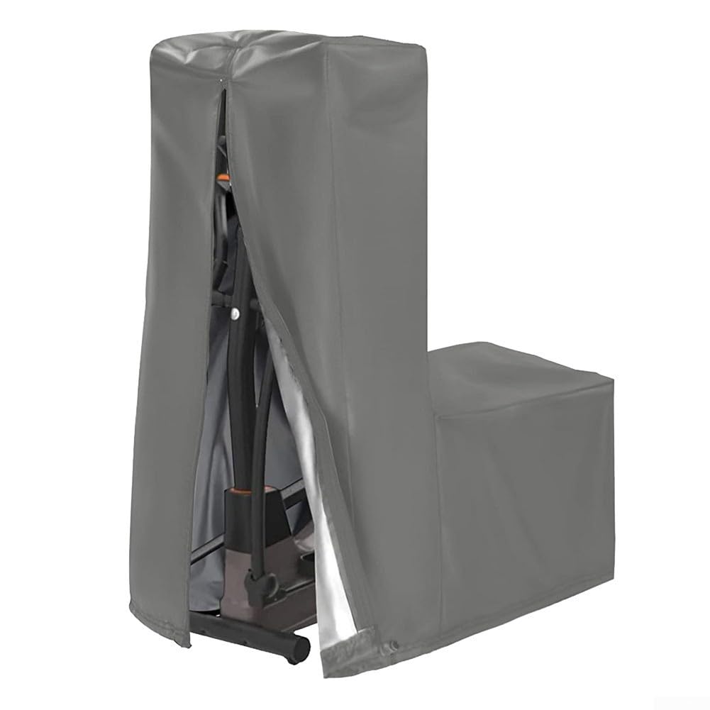 Housse vélo elliptique imperméable bâche protection pliable gris 420D