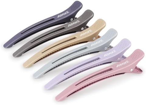 AIMIKE Morandi Hair Clips for Styling Sectioning, Duck Bill Clips for Women