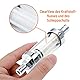 CarBole Universal Motorrad Kraftstofffilter 3/8in,Inline Aluminium Benzinfilter,Transparent Glas,für ATV,Dirt Bikes und Motorrad